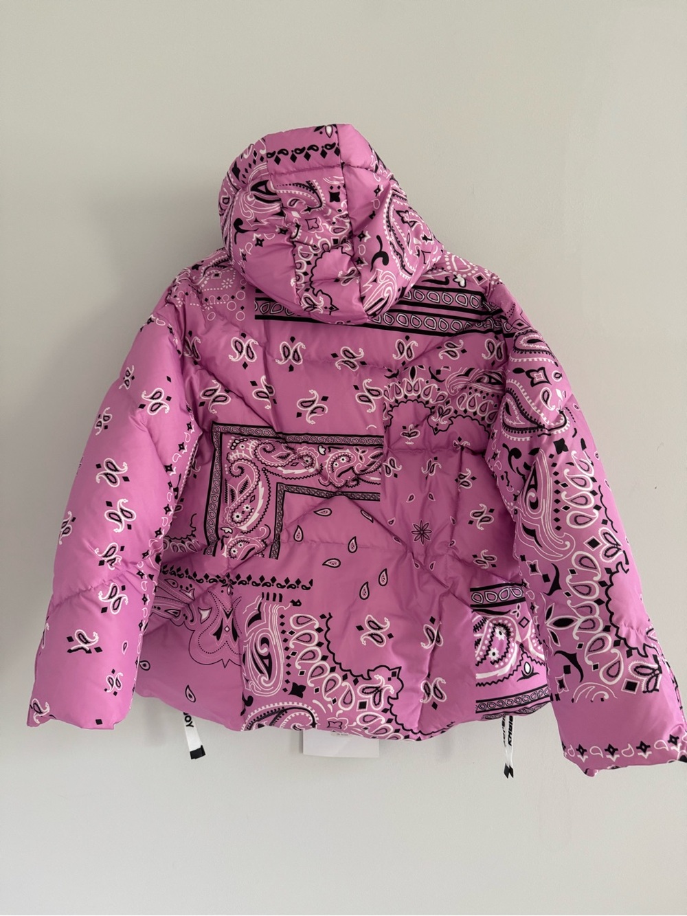 Khrisjoy Kids Pink Bandana Puffer Jacket – Size 12Y – New With Tags - Picture 10 of 17